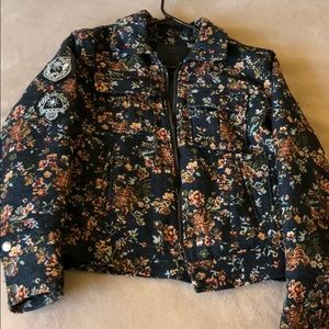 Jacquard Floral Coat
